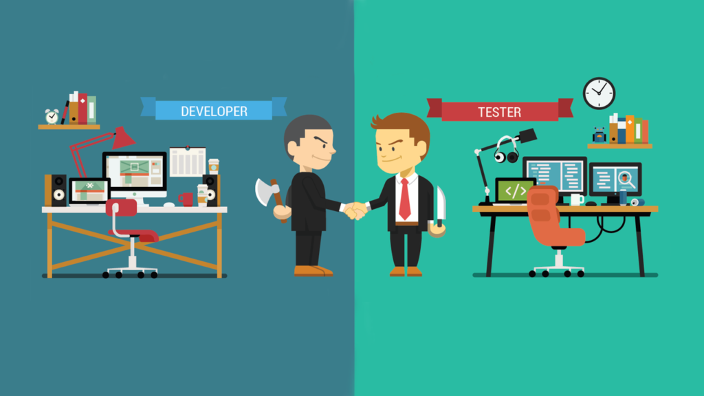 software testers and developers