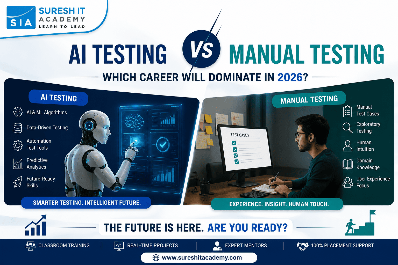 AI Testing Vs Manual Testing: Which Career Will Dominate in 2026?