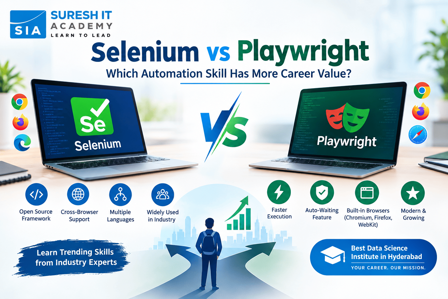Selenium vs playwright: which automation skill has more career value?