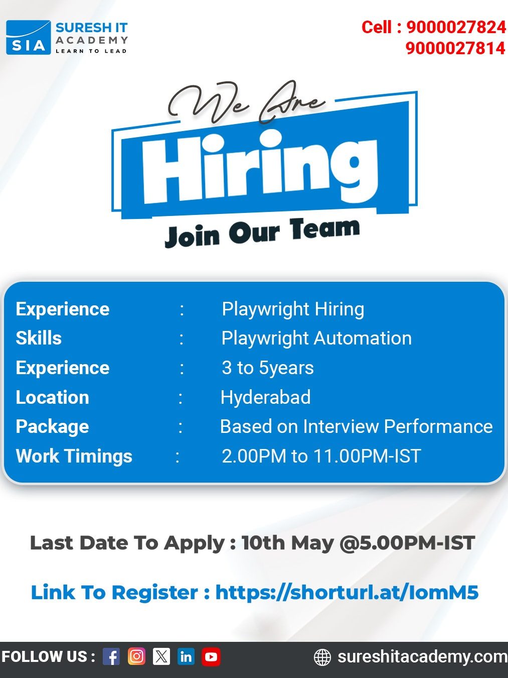 SIA-JOB-ID@35-Experience Hiring